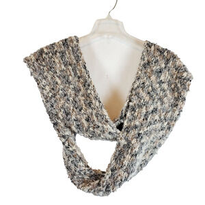 Steve Madden Everyday Gray Nylon Blend Soft Infinity Scarf